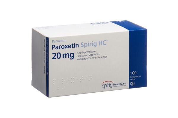 Paroxetin Spirig HC Filmtabl 20 mg 100 Stk