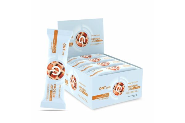 QNT 36% Protein Joy Bar Low Sugar Caramel&Cook 12 x 60 g