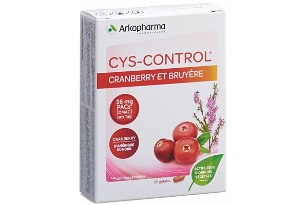 Cys-Control caps cranberry et bruyère 20 pce