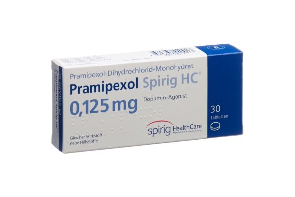 Pramipexol Spirig HC Tabl 0.125 mg 30 Stk