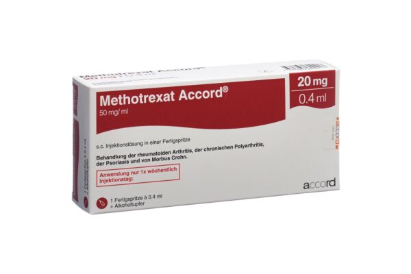 Methotrexat Accord Inj Lös 20 mg/0.4ml Fertigspritze 0.4 ml