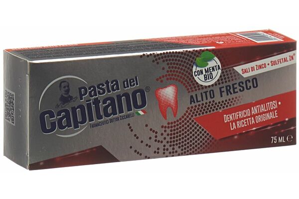 Pasta del Capitano antibakteriell alito fresco Tb 75 ml