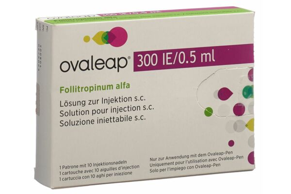 Ovaleap Inj Lös 300 IE/0.5ml Patrone mit 10 Injektionsnadeln