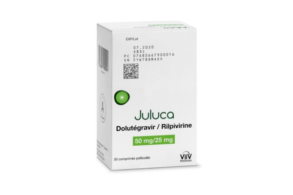 Juluca Filmtabl 50/25 mg Ds 30 Stk