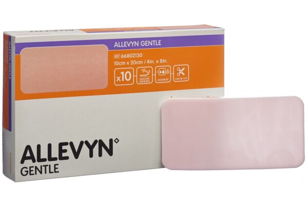 Allevyn Gentle pansement mousse 10x20cm 10 pce