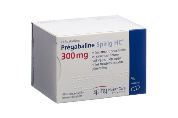 Prégabaline Spirig HC caps 300 mg 56 pce