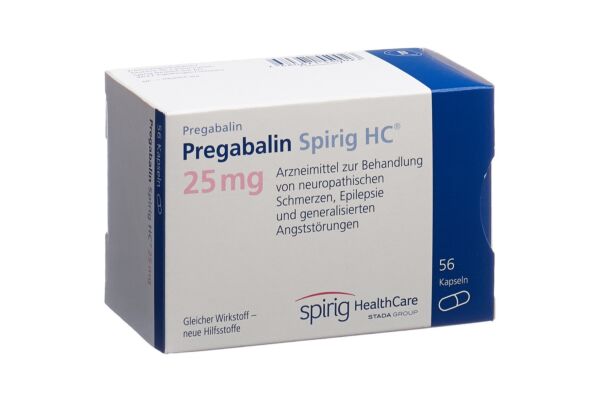 Pregabalin Spirig HC Kaps 25 mg 56 Stk