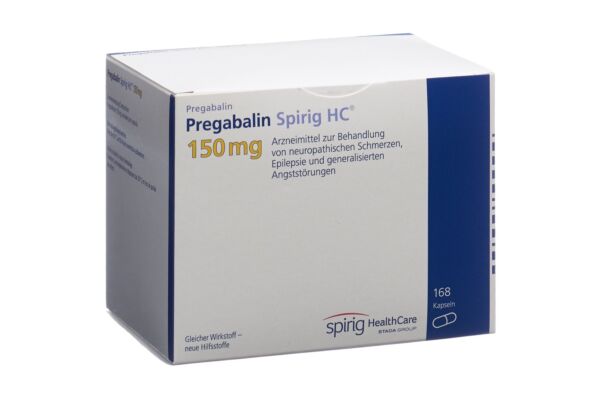 Pregabalin Spirig HC Kaps 150 mg 168 Stk