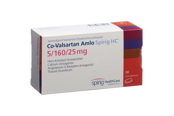 Co-Valsartan Amlo Spirig HC Filmtabl 5/160/25mg 98 Stk