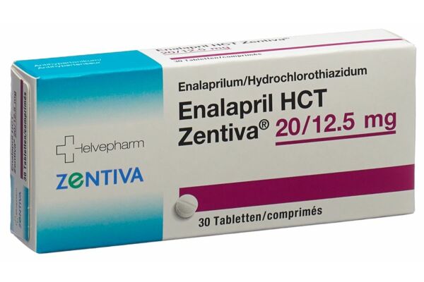 Enalapril HCT Zentiva cpr 20/12.5 mg 30 pce