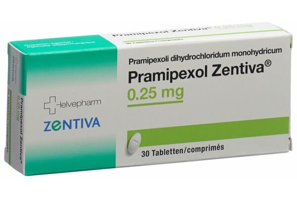 Pramipexol Zentiva Tabl 0.25 mg 30 Stk