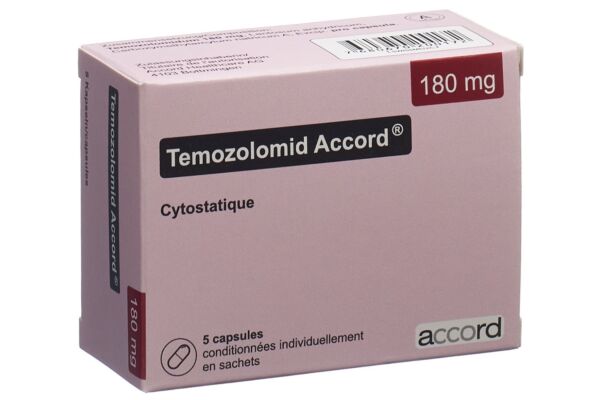 Temozolomid Accord Kaps 180 mg Btl 5 Stk