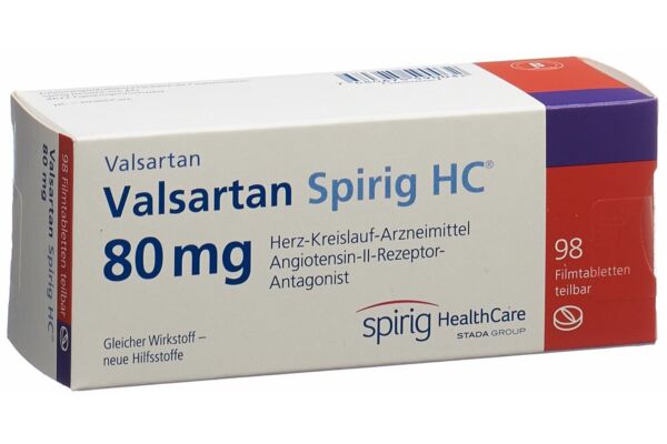 Valsartan Spirig HC cpr pell 80 mg 98 pce