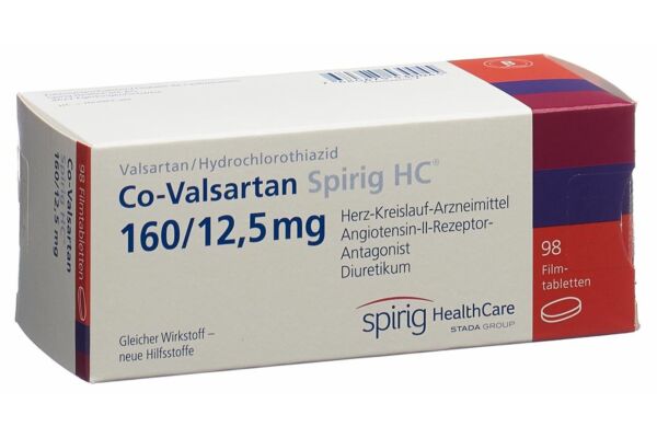 Co-Valsartan Spirig HC cpr pell 160/12.5 mg 98 pce