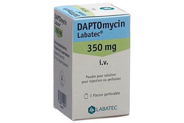 Daptomycin Labatec Trockensub 350 mg zur Herstellung einer Injektions- oder Infusionslösung Durchstf