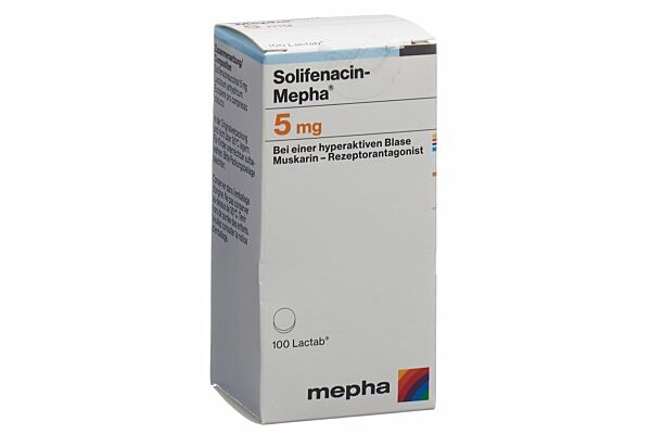 Solifenacin-Mepha cpr pell 5 mg bte 100 pce