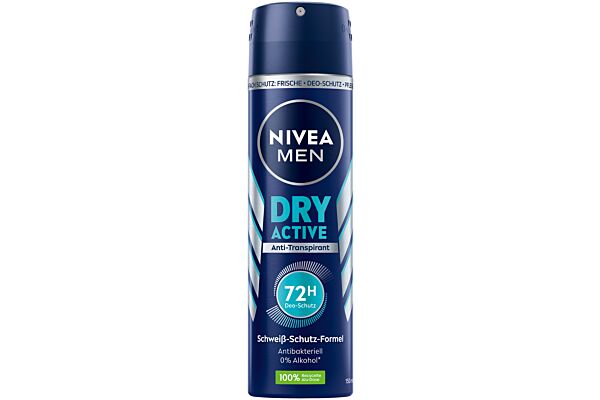 Nivea Deo Dry Active Spray Male 150 ml
