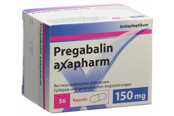 Prégabaline axapharm caps 150 mg 56 pce