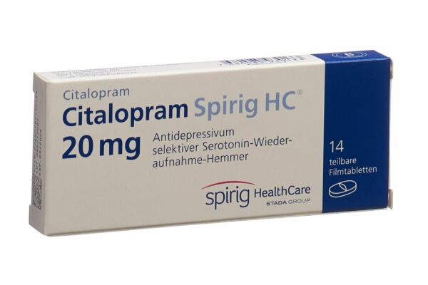 Citalopram Spirig HC Filmtabl 20 mg 14 Stk