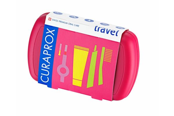 Curaprox travel set magenta