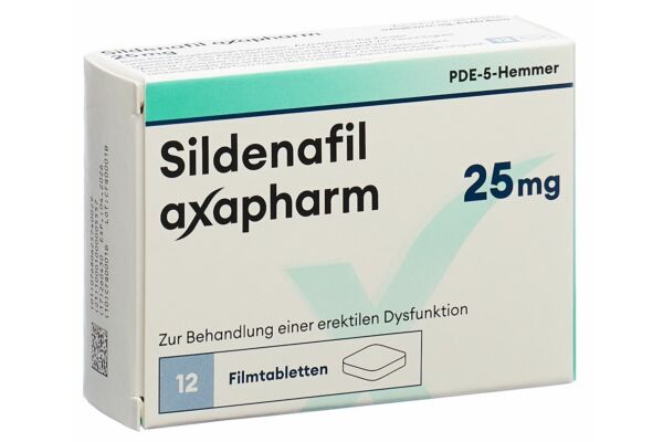 Sildénafil Axapharm cpr pell 25 mg 12 pce