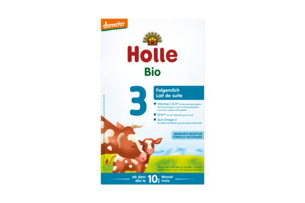 Holle Bio-Folgemilch 3 Karton 600 g