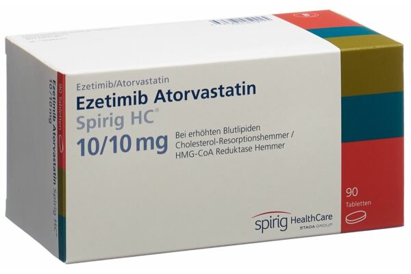 Ezétimibe Atorvastatine Spirig HC cpr 10 mg/10 mg 90 pce