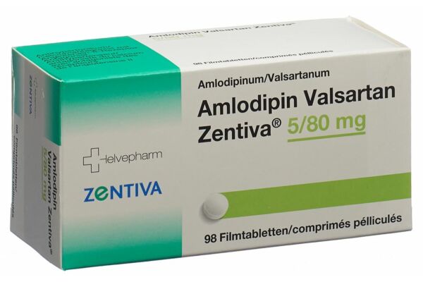 Amlodipin Valsartan Zentiva cpr pell 5/80mg 98 pce