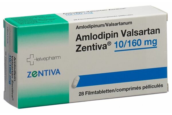 Amlodipin Valsartan Zentiva cpr pell 10/160mg 28 pce