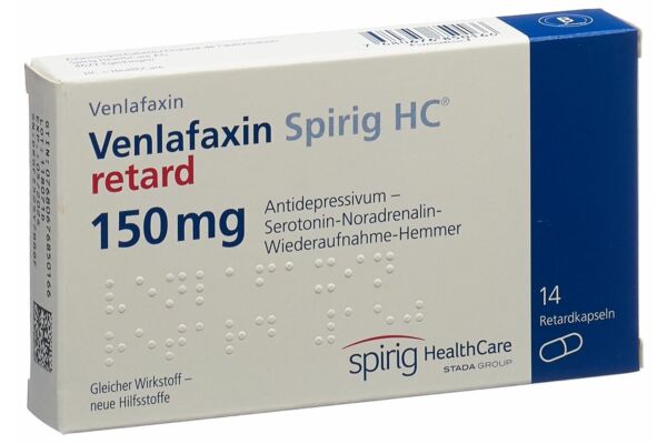 Venlafaxin Spirig HC Ret Kaps 150 mg 14 Stk