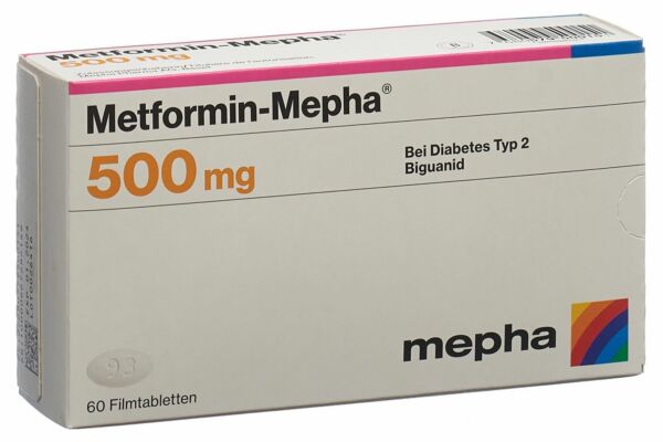 Metformin-Mepha cpr pell 500 mg 60 pce