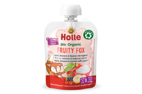 Holle Fruity Fox Apfel Banane & Beeren mit Joghurt Btl 85 g