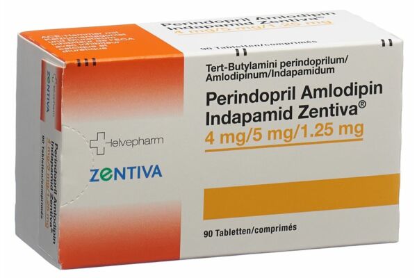 Perindopril Amlodipin Indapamid Zentiva cpr 4mg/5mg/1.25mg 90 pce