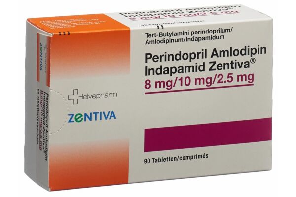 Perindopril Amlodipin Indapamid Zentiva Tabl 8mg/10mg/2.5mg 90 Stk