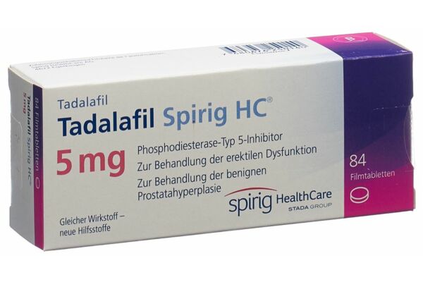 Tadalafil Spirig HC Filmtabl 5 mg 84 Stk