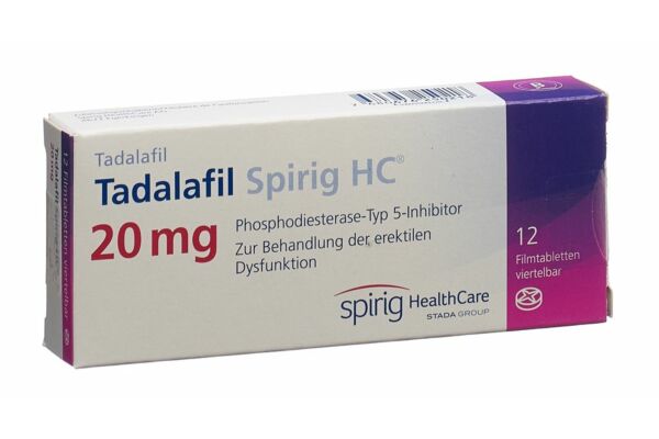 Tadalafil Spirig HC Filmtabl 20 mg 12 Stk