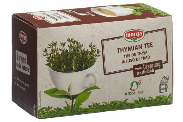 Morga Thymian Tee mit Hülle Bio Knospe Btl 20 Stk