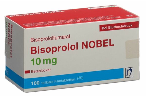 Bisoprolol NOBEL Filmtabl 10 mg 100 Stk