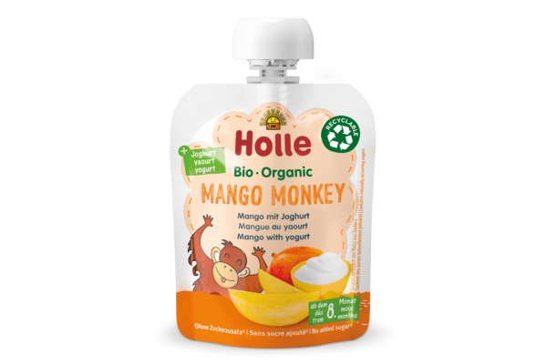 Holle Mango Monkey Pouchy Mango mit Joghurt 85 g