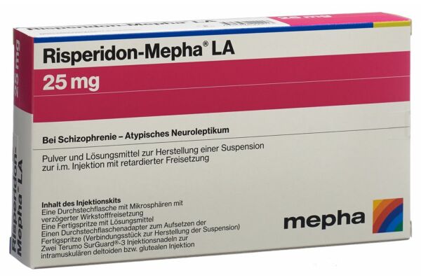 Risperidon-Mepha LA Trockensub 25 mg mit Solvens Inj kit