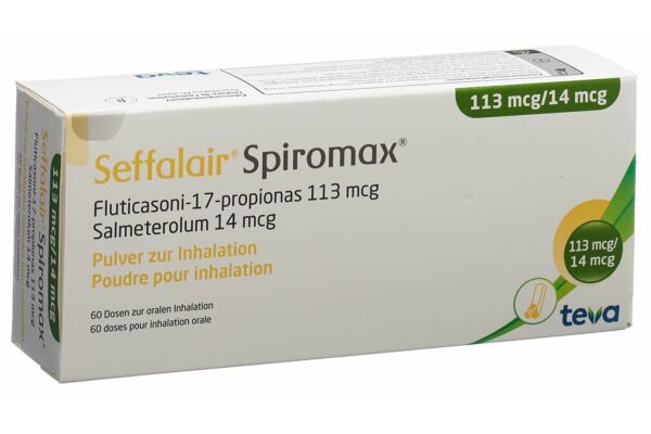 Seffalair Spiromax pdr inh 113/14 mcg 60 dos