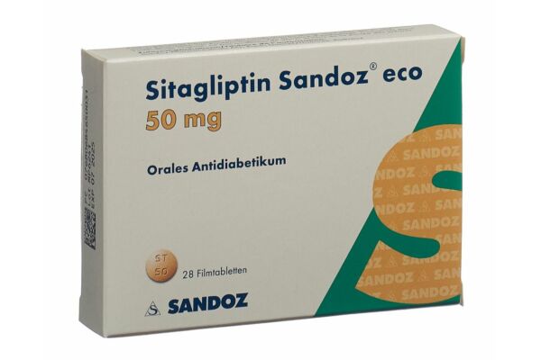 Sitagliptin Sandoz eco Filmtabl 50 mg 28 Stk