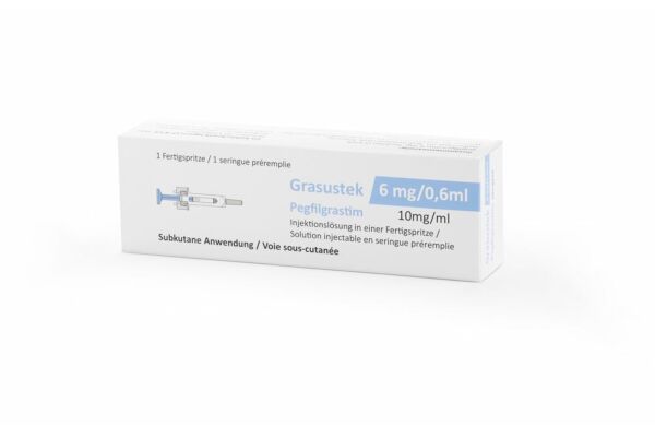 Grasustek sol inj 6 mg/0.6ml seringue préremplie 0.6 ml