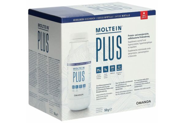 Moltein PLUS 2.5 myrtille 6 fl 50 g