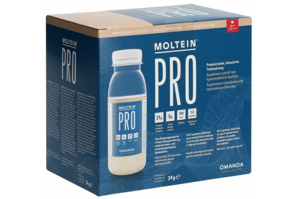 Moltein PRO 1.5 cappuccino 6 fl 34 g