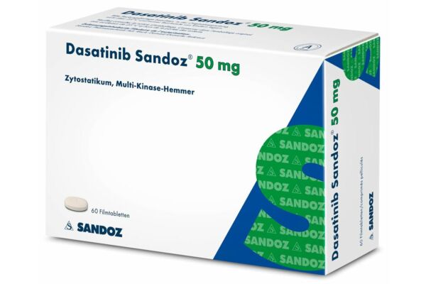 Dasatinib Sandoz Filmtabl 50 mg 60 Stk