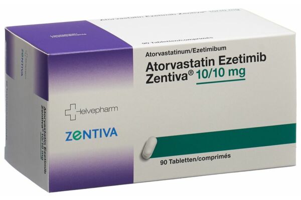 Atorvastatin Ezetimib Zentiva cpr 10 mg/10 mg 90 pce