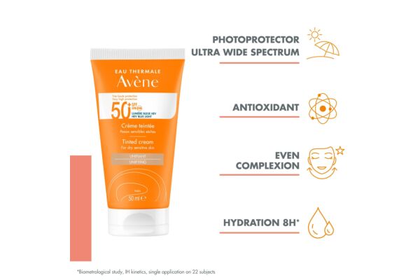 Avene Sun Crème solaire teintée SPF50+ tb 50 ml