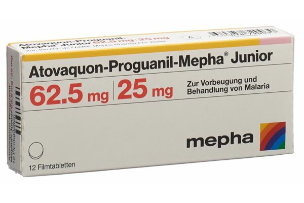 Atovaquon-Proguanil-Mepha Junior cpr pell 62.5/25 12 pce