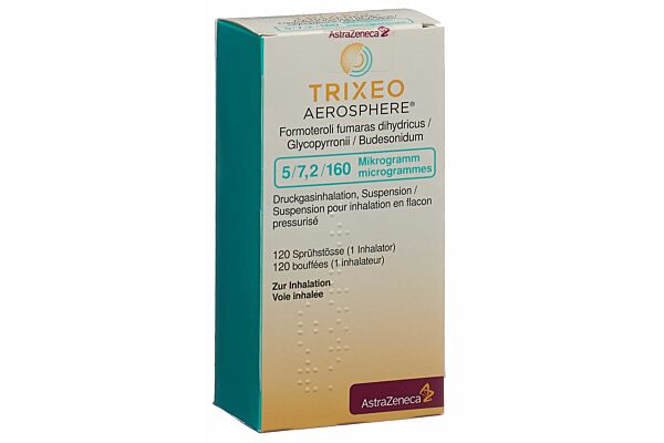 Trixeo Aerosphere Dosieraeros 5/7.2/160 mcg 120 Dos